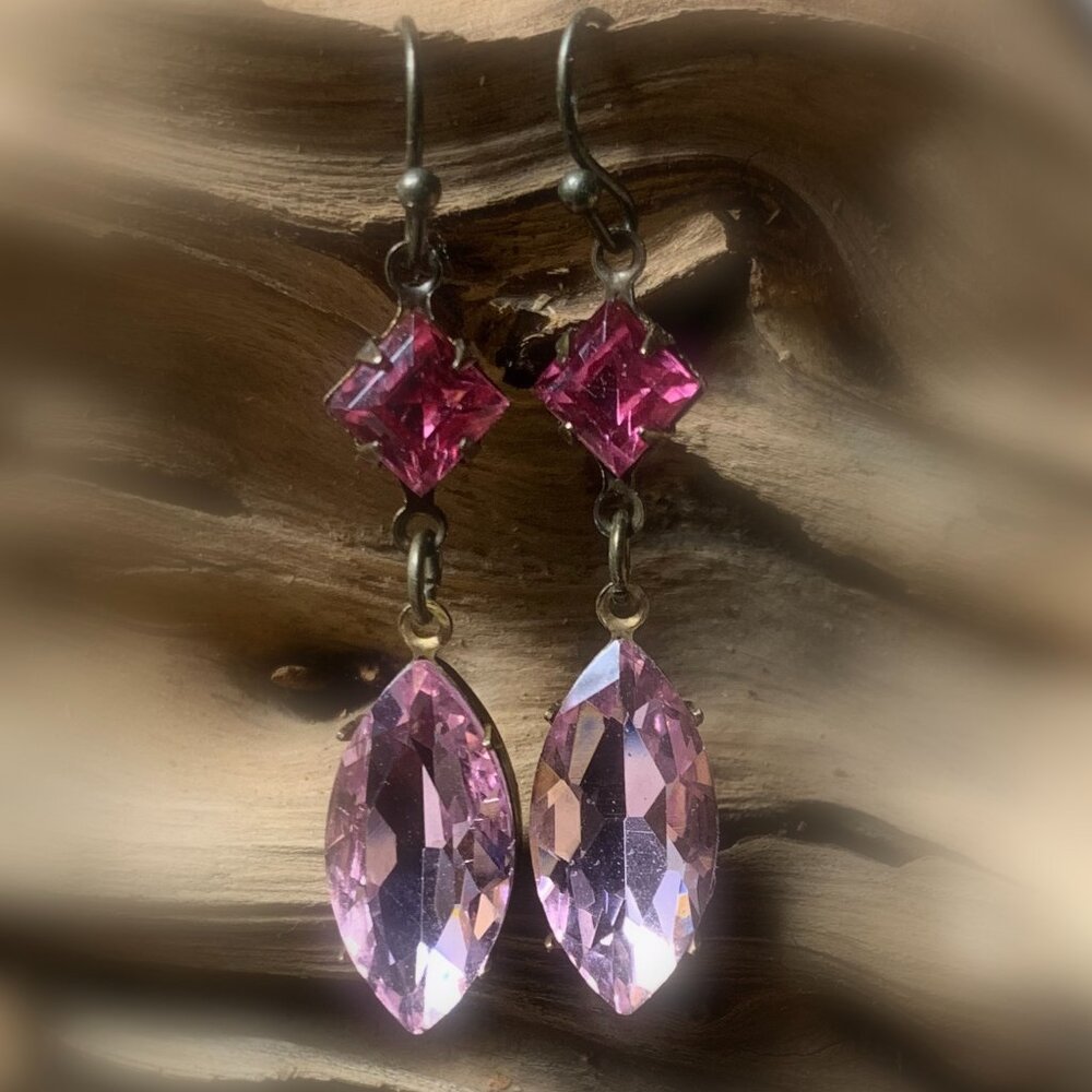 Swarovski Oval Crystal Dangle Earrings